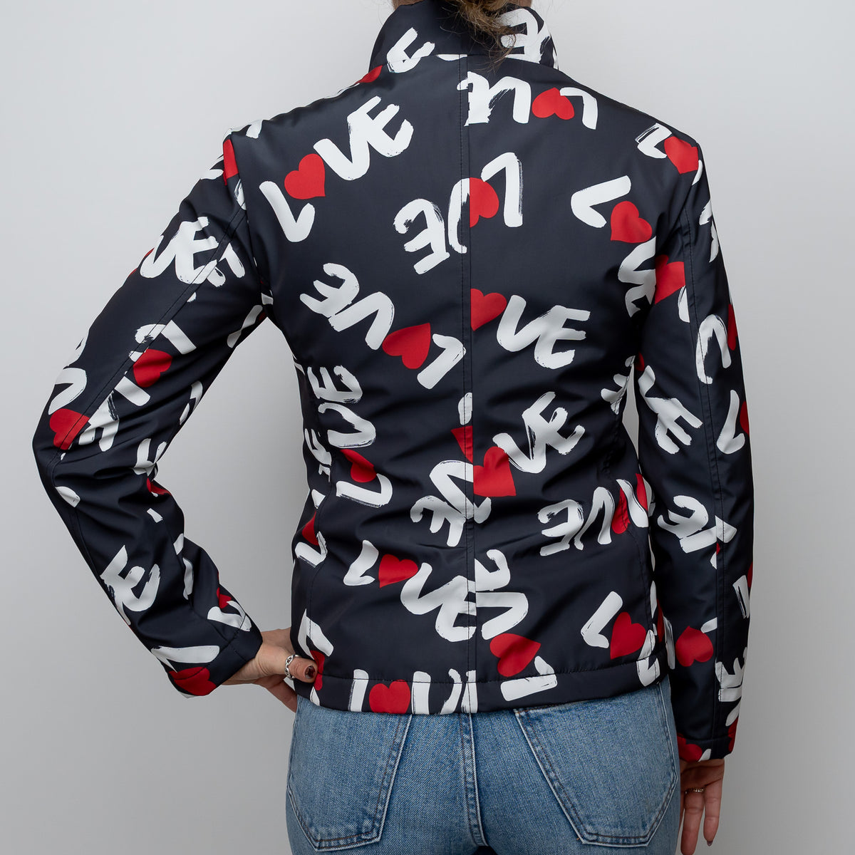 Moschino Navy Love Jacket Size 40