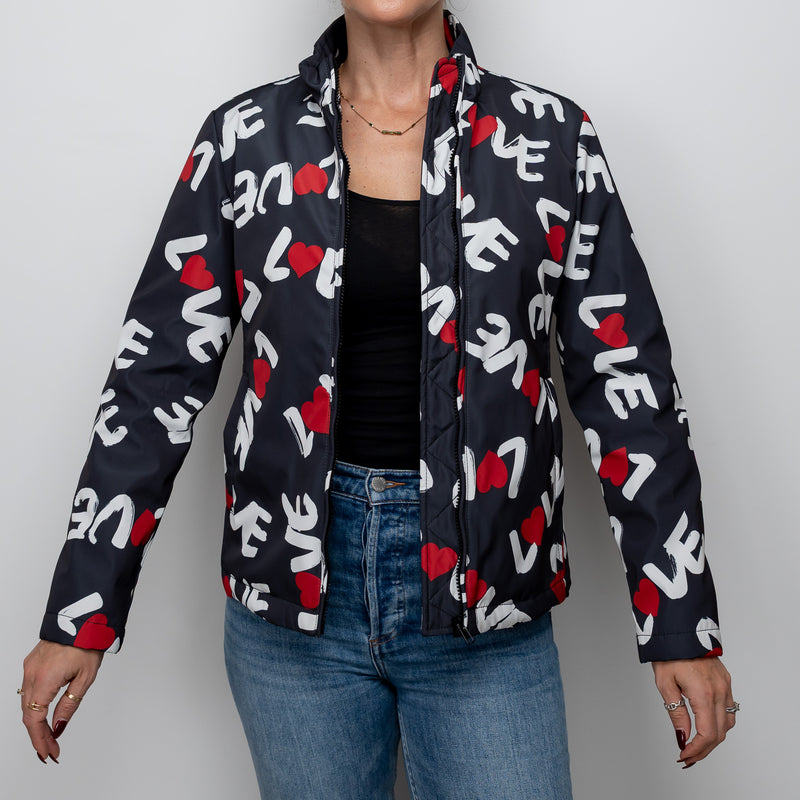 Moschino Navy Love Jacket Size 40