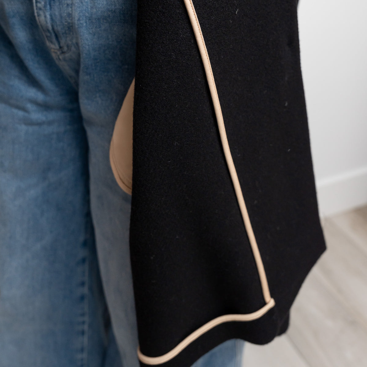 Chloe Black Cotton Long Overcoat Size 38