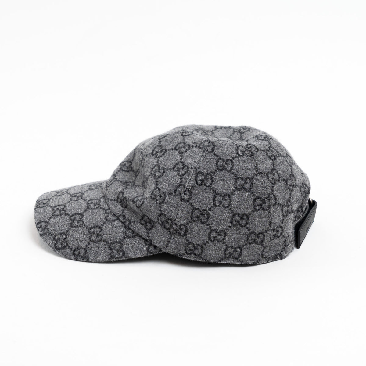 Gucci Light Grey GG Monogram Cap Size M