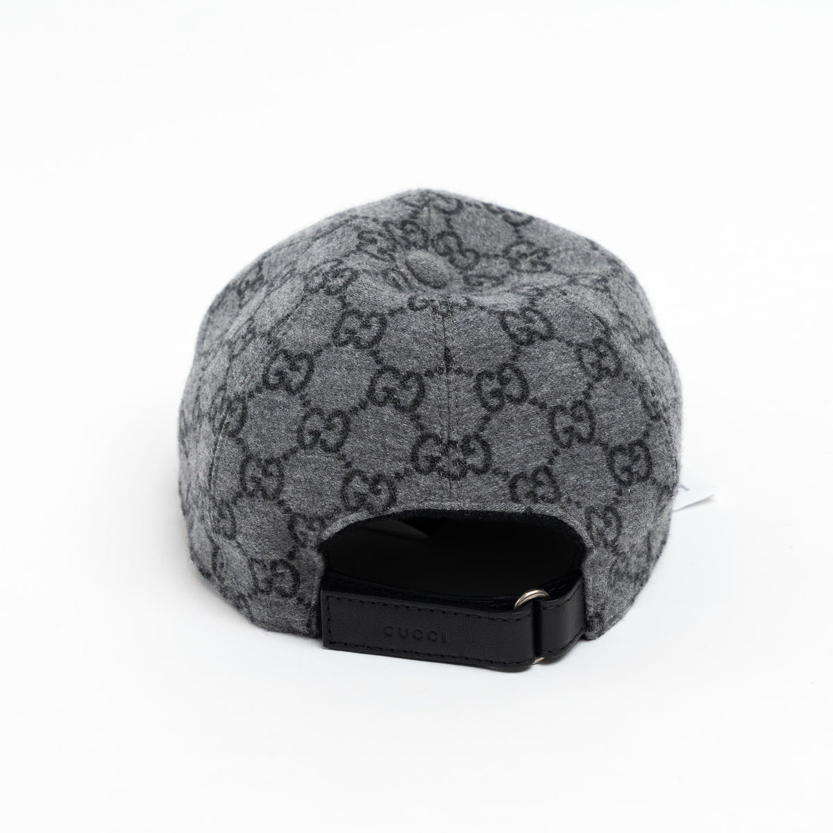 Gucci Light Grey GG Monogram Cap Size M