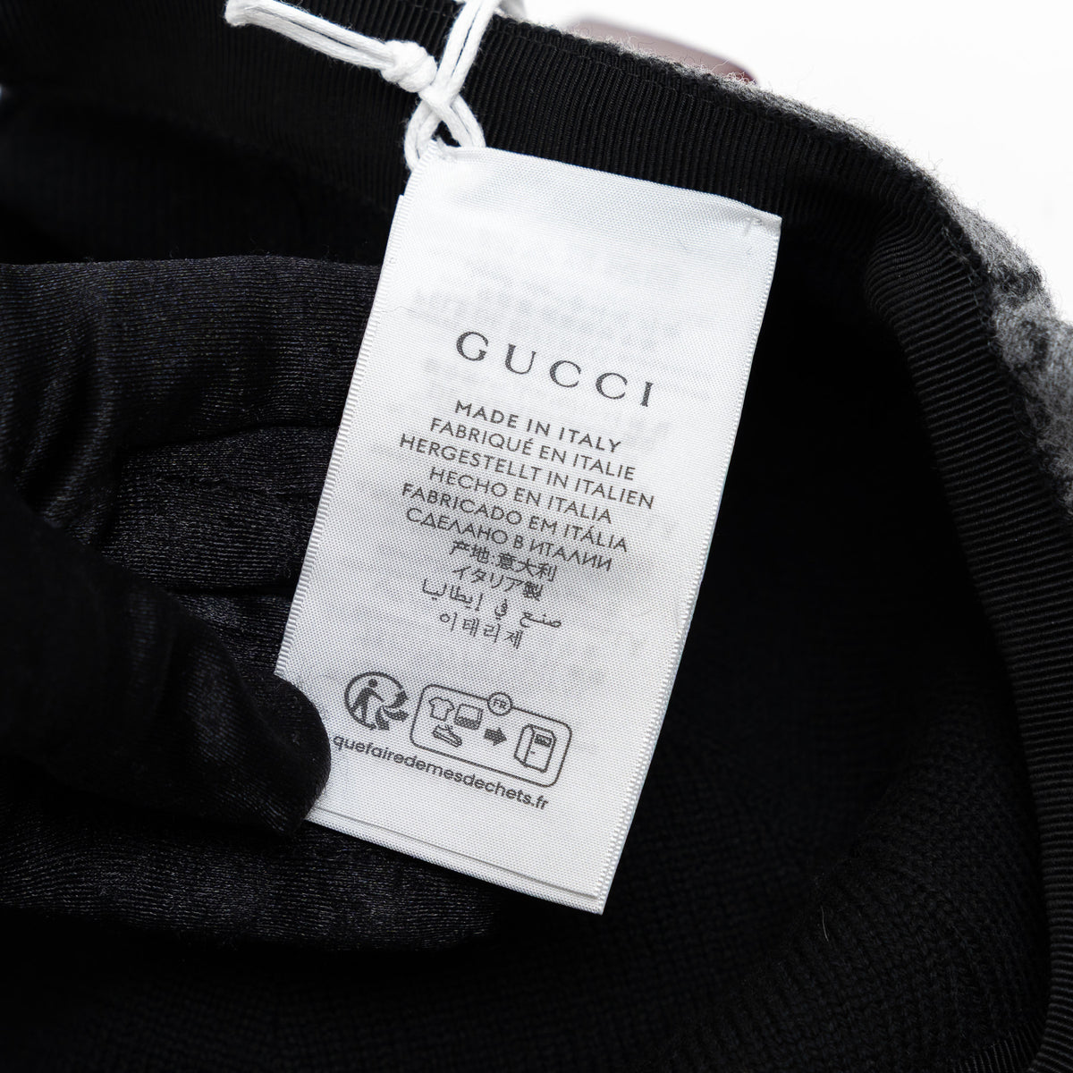 Gucci Light Grey GG Monogram Cap Size M