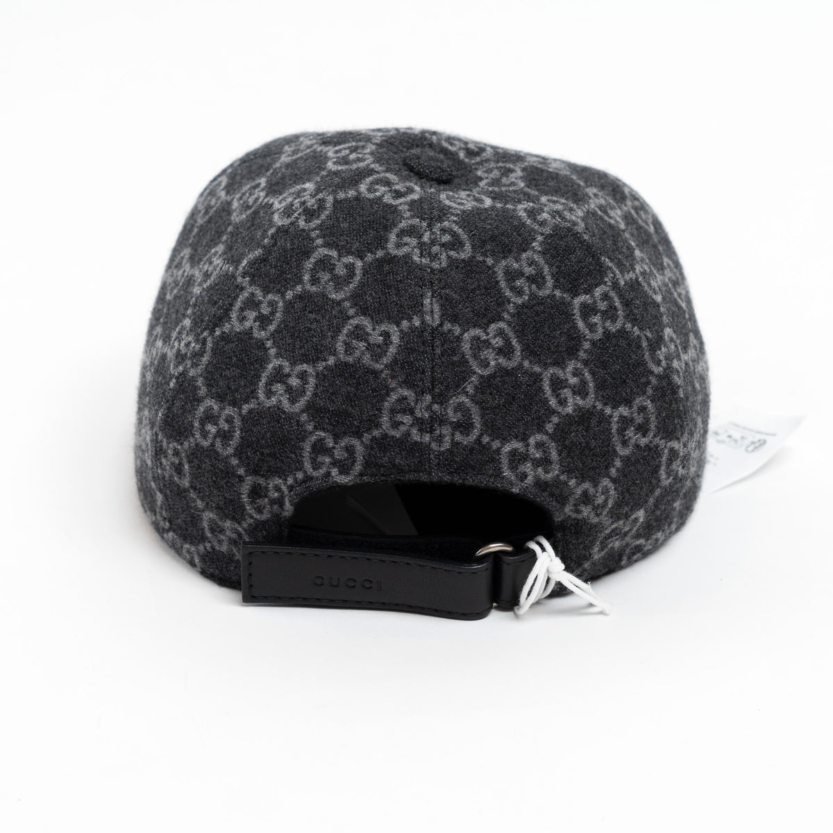 Gucci Dark Grey GG Monogram Canvas Cap Size M & L
