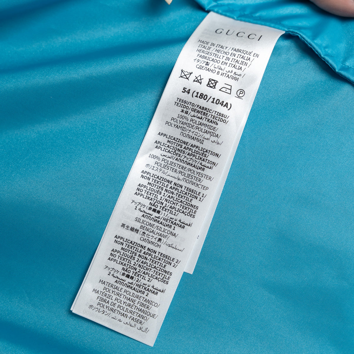 Gucci Oversized Windbreaker Nylon Jacket Size 54