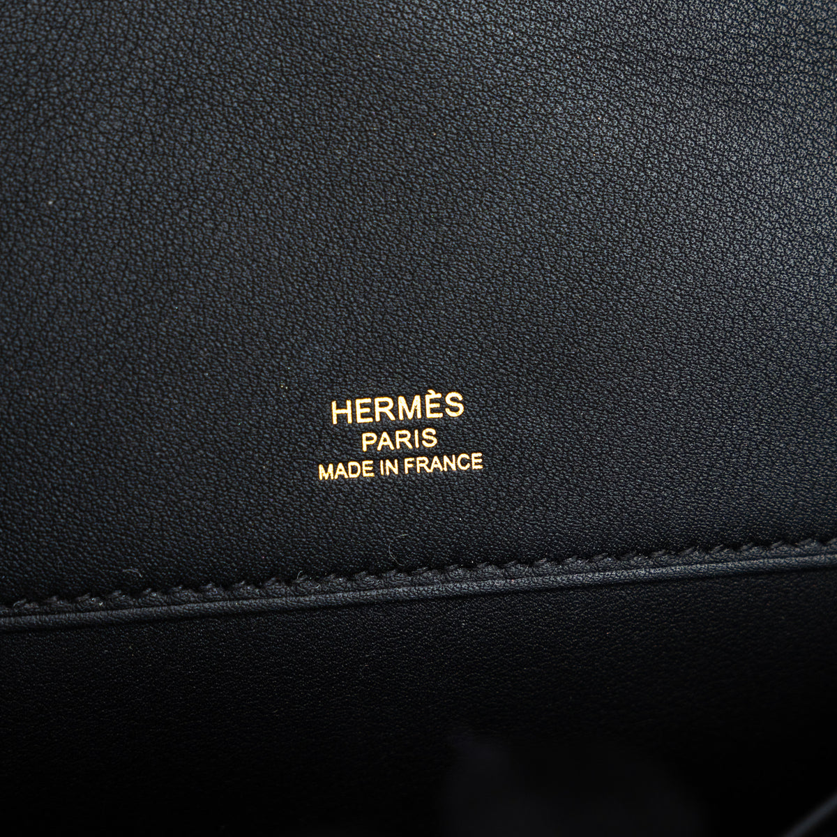 Hermes Black Swift Leather Kelly Cut Clutch