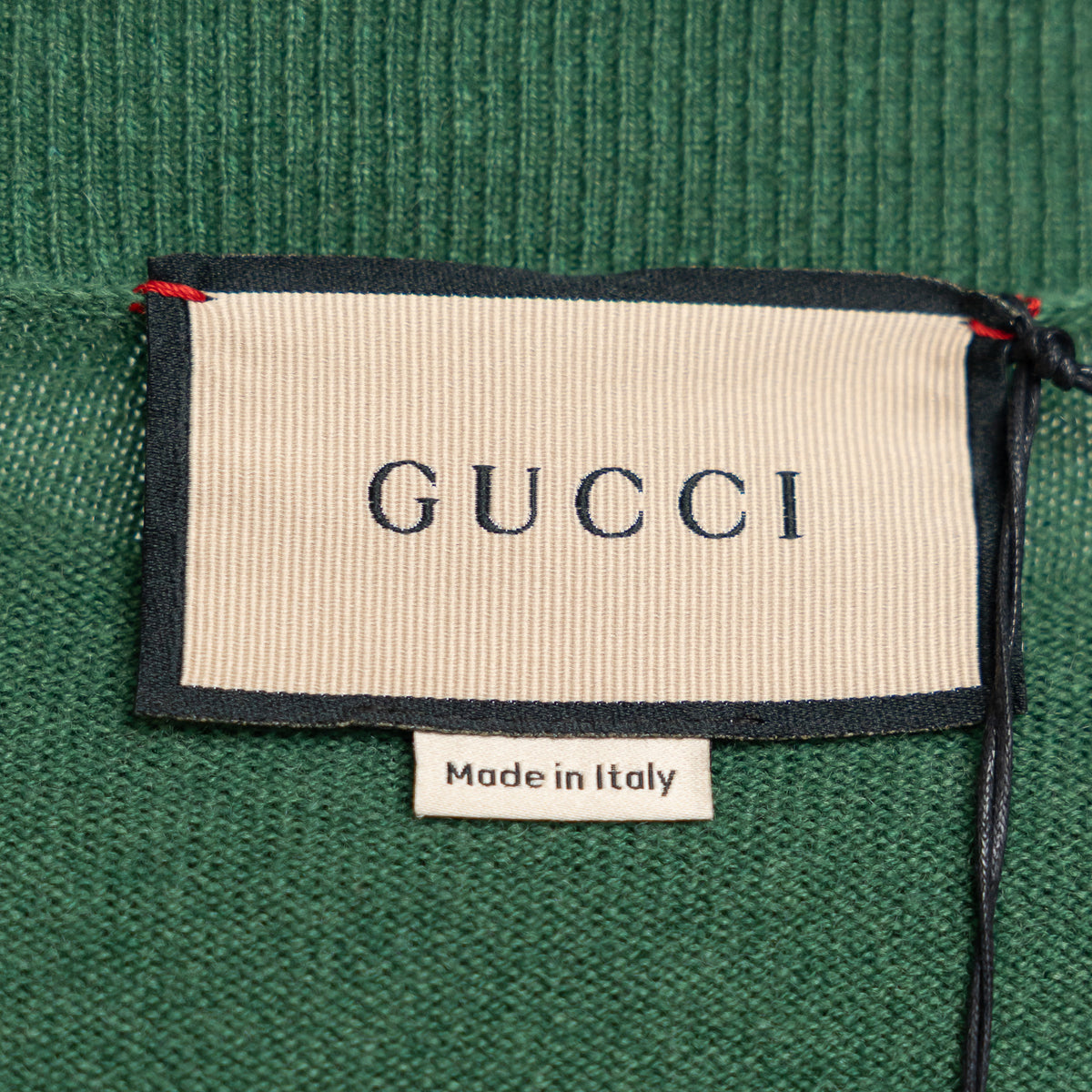 Gucci Green Cashmere Knit Sweater Size XL