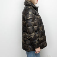 Moncler Green Camo Puffer Jacket Size 1