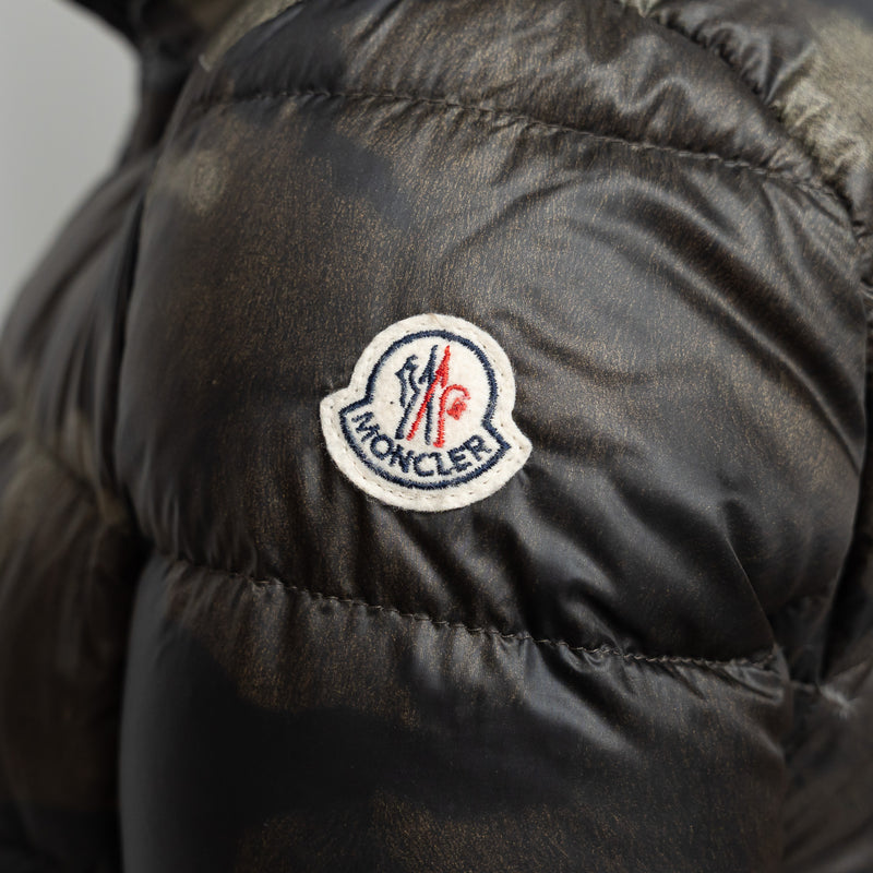 Moncler Green Camo Puffer Jacket Size 1