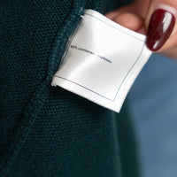 Pre-Loved Chanel™ Green Cashmere Cardigan Size 34