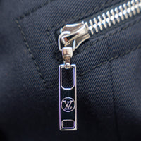 Louis Vuitton Navy Long Coat with Zippers Size 36