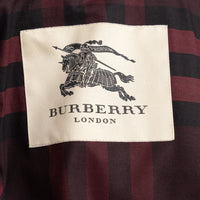 Burberry Burgundy Grained Leather Unisex Jacket Size 50