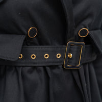 Miu Miu Black Belted Trench Coat Size 40