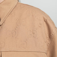 Gucci Beige Denim Two Piece Denim Jacket and Pants Size 48