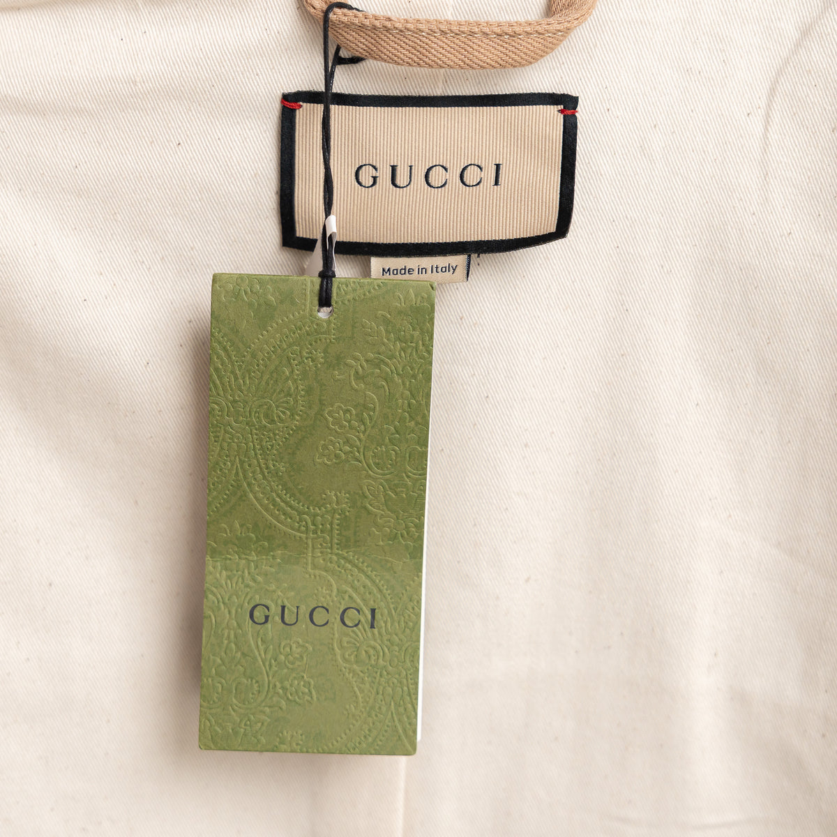 Gucci Beige Denim Two Piece Denim Jacket and Pants Size 48