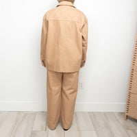 Gucci Beige Denim Two Piece Denim Jacket and Pants Size 48