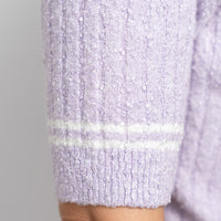 Pre-Loved Chanel™ Lavender Knit Belted Dress Size 38