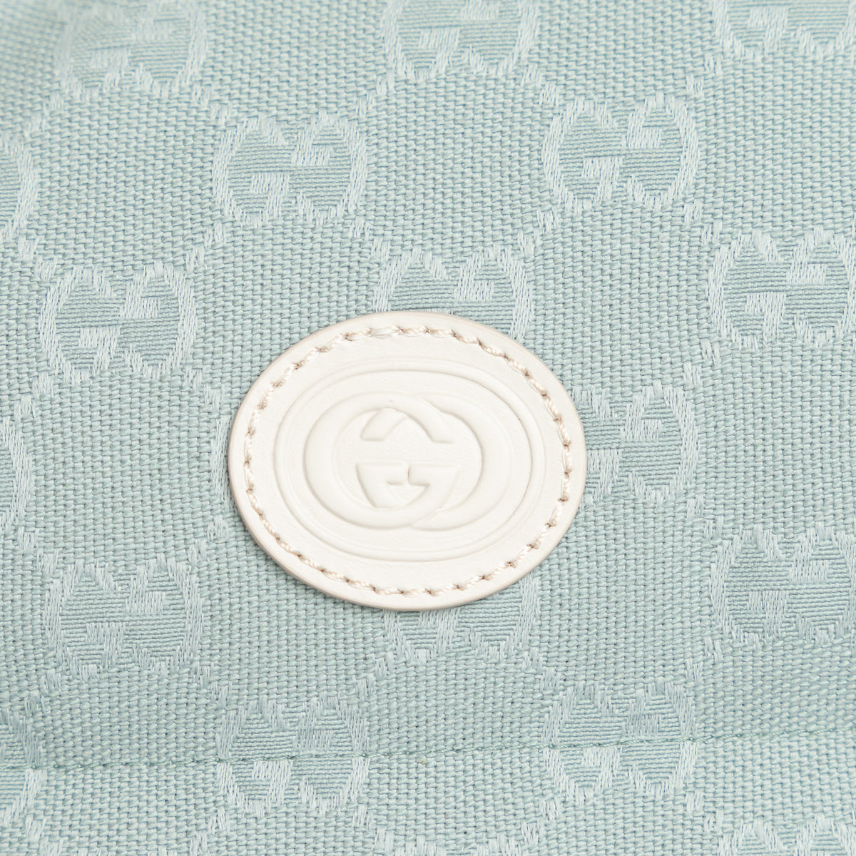 Gucci White Nylon and Blue GG Canvas Puffer Down Vest Size 42