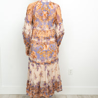 Zimmermann Multicolour Floral Print Dress with Slip Size 1