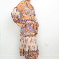 Zimmermann Multicolour Floral Print Dress with Slip Size 1