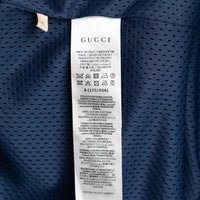 Gucci Beige Cotton and Navy Corduroy Bomber Jacket Size S