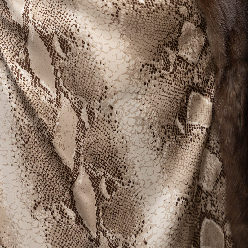 Sojuzpushnina Brown Russian Sable Fur Overcoat
