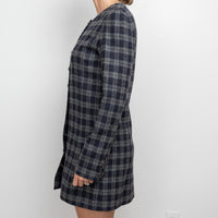 Pre-Loved Chanel™ Grey Tweed Button Up Dress Size 38