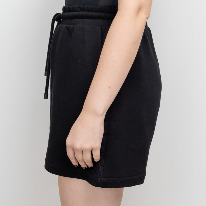 Loewe Black Cotton Embossed Anagram Draw String Shorts Size S