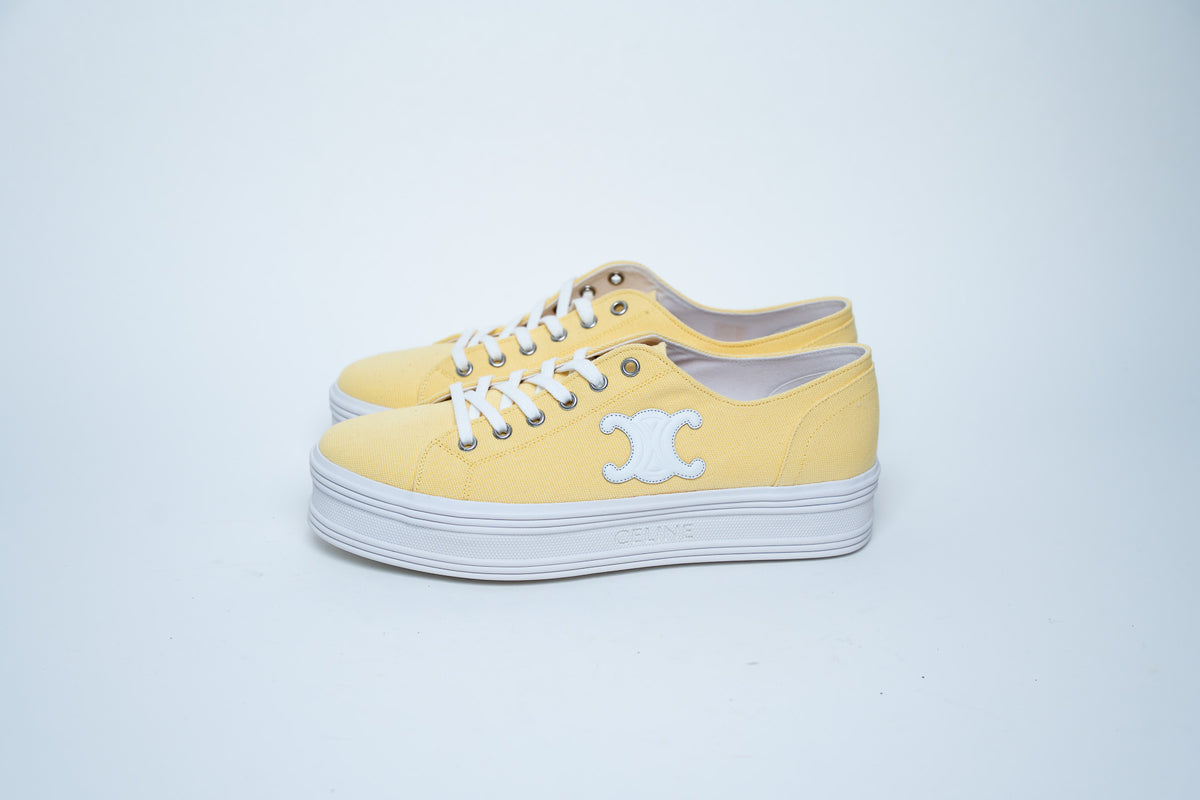 Celine Platform Canvas Low-Top Sneakers Size 41
