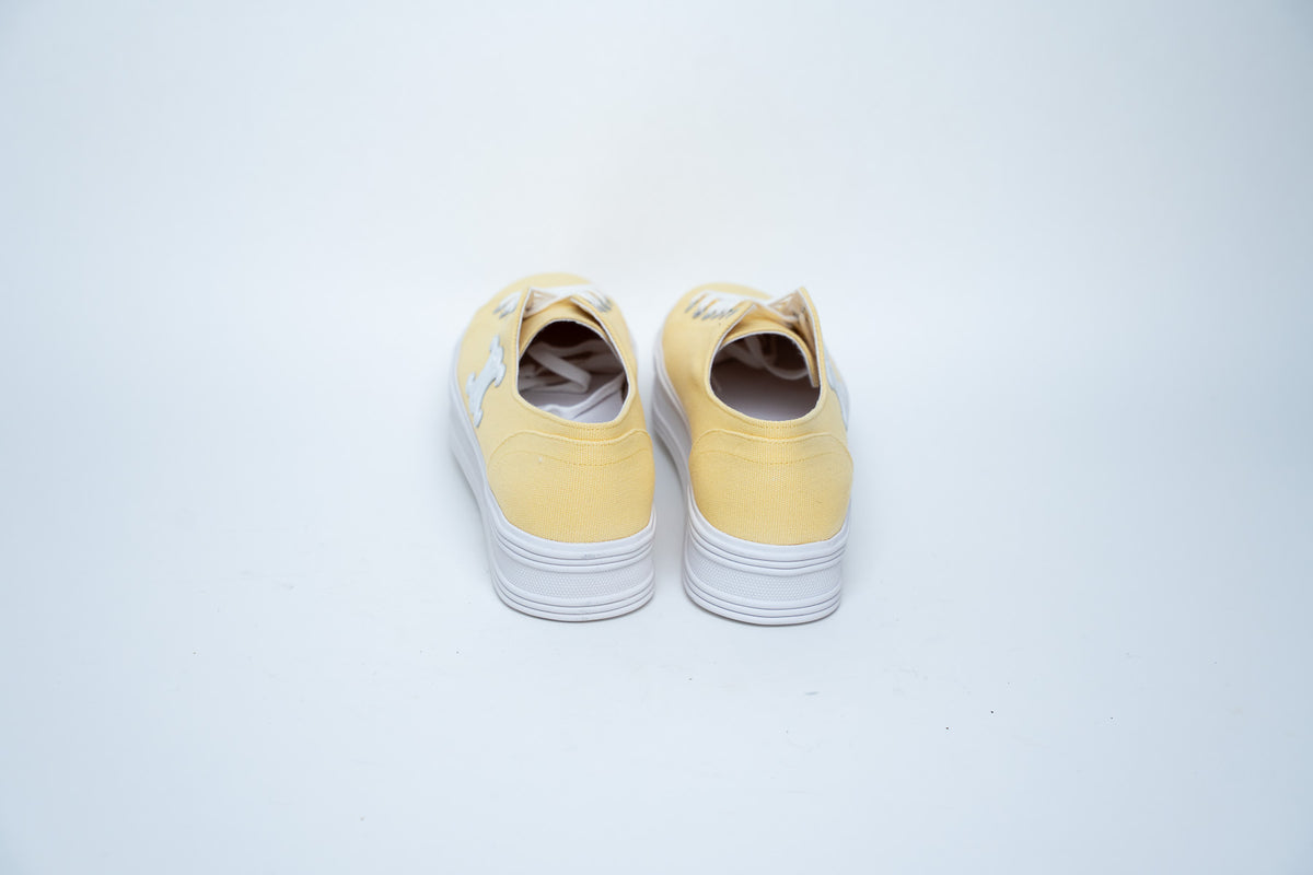 Celine Platform Canvas Low-Top Sneakers Size 41