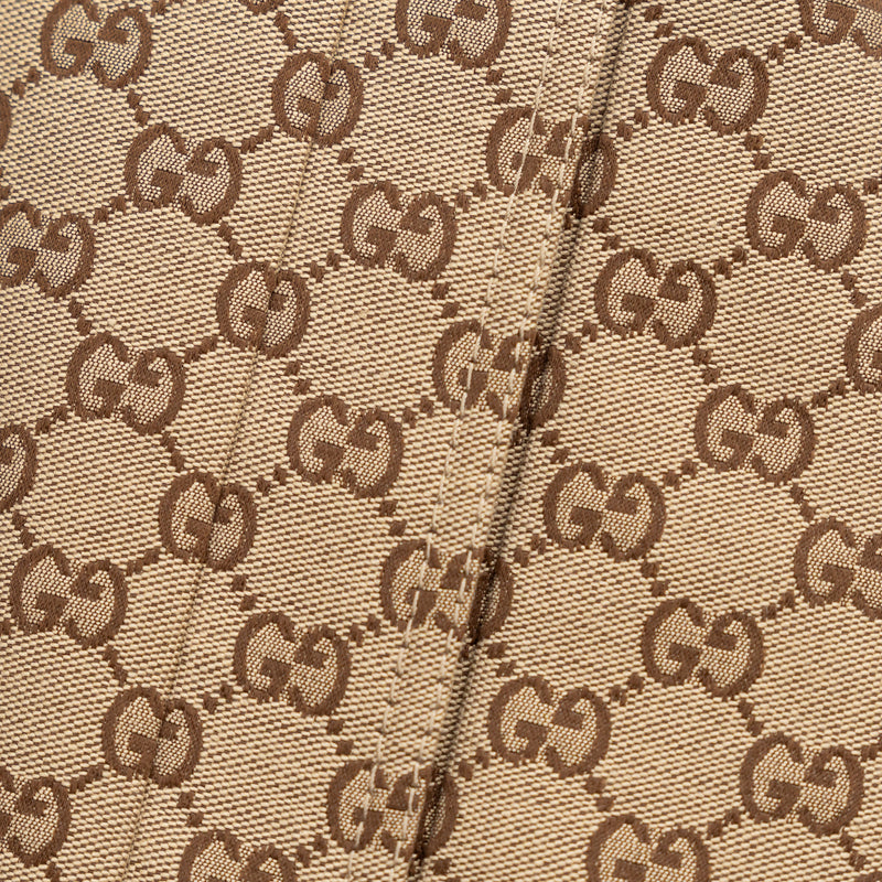 Gucci Beige GG Supreme Monogram Canvas Long Jacket Size 40