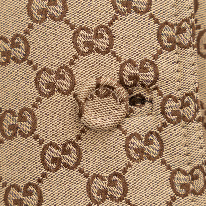 Gucci Beige GG Supreme Monogram Canvas Long Jacket Size 40