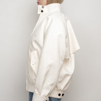 Gucci White Cotton Bomber Size 38