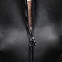 Louis Vuitton Black Lambskin Zip Up Sleeveless Dress Size 40