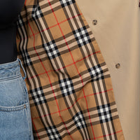 Burberry Beige Cotton Belted Trench Coat Size 14