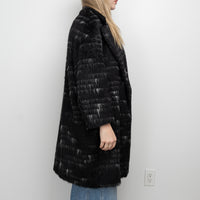 Sportmax Black Alpaca Wool Long Coat Size 8