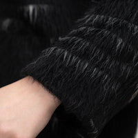 Sportmax Black Alpaca Wool Long Coat Size 8