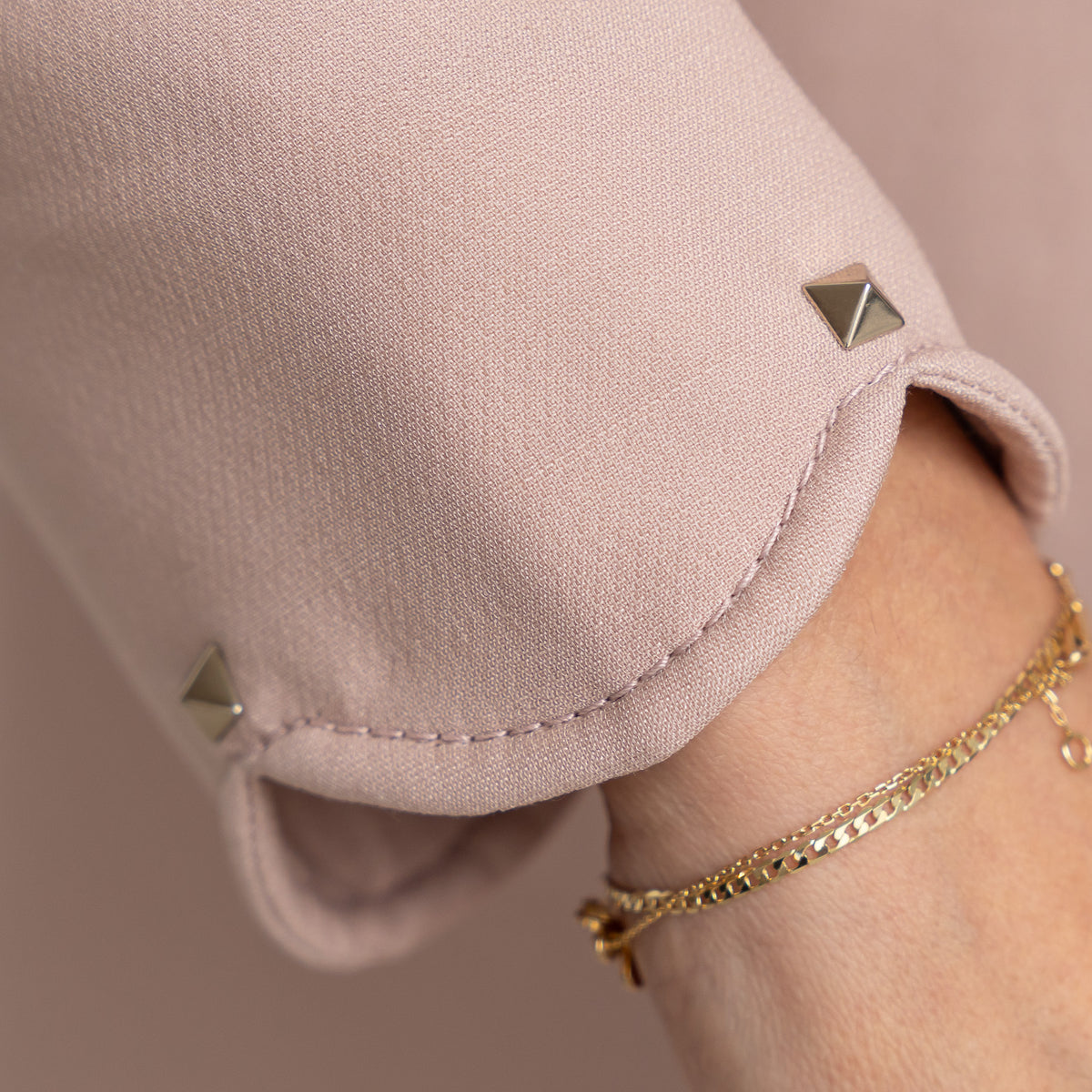 Valentino Beige Dress With Scalloped Hem and Rockstud Details Size 6