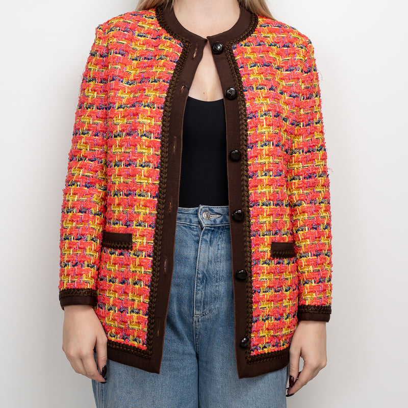Gucci Multicolour Tweed Jacket Size 38