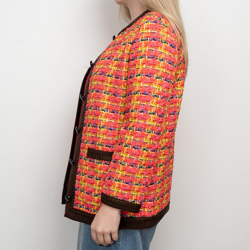 Gucci Multicolour Tweed Jacket Size 38