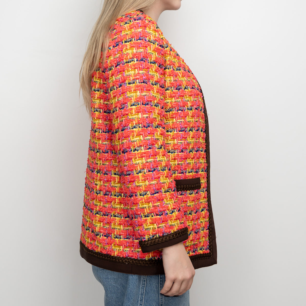 Gucci Multicolour Tweed Jacket Size 38