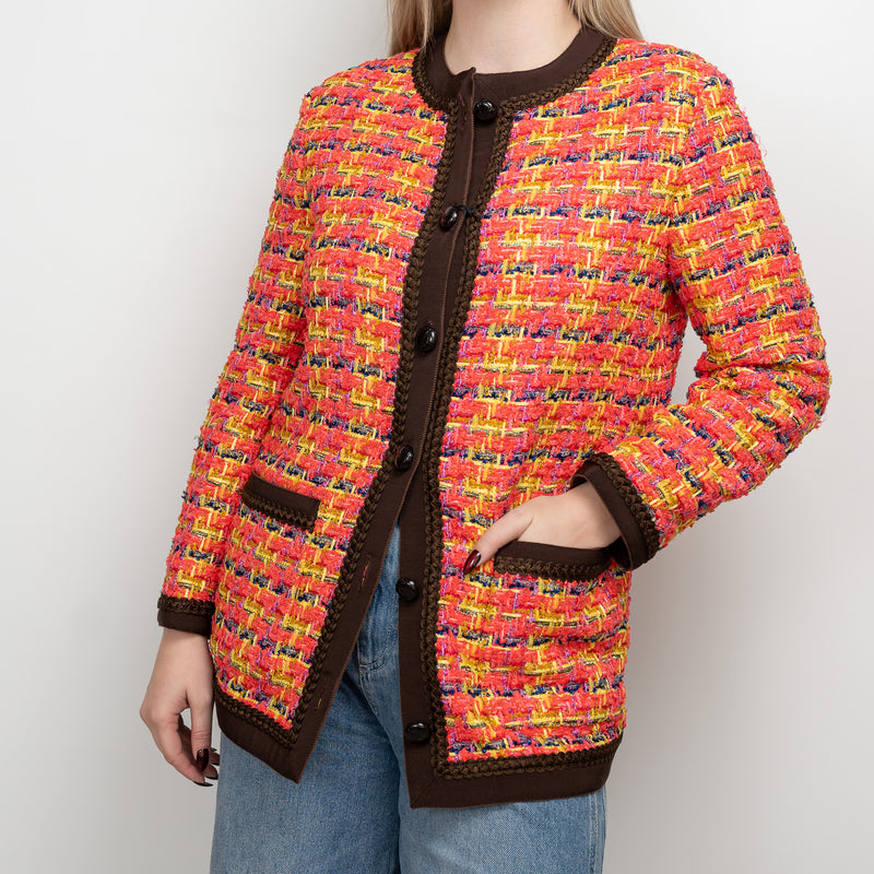 Gucci Multicolour Tweed Jacket Size 38