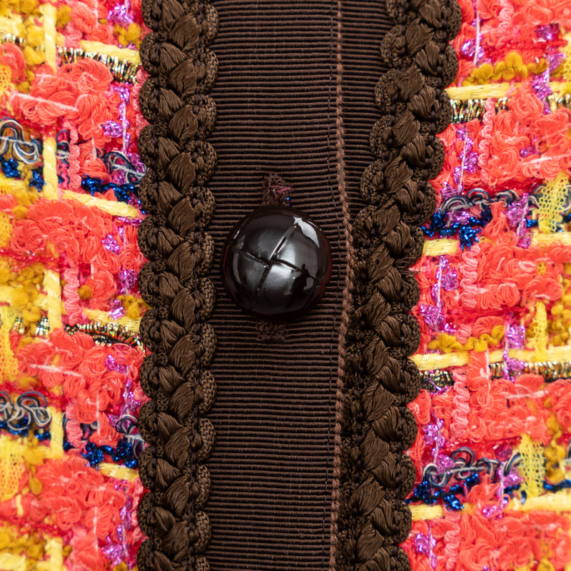 Gucci Multicolour Tweed Jacket Size 38