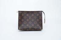 Louis Vuitton Coated Canvas Monogram Pouch Size 19