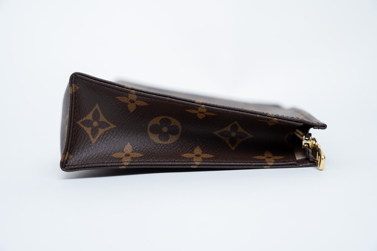 Louis Vuitton Coated Canvas Monogram Pouch Size 19