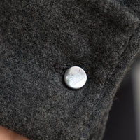 Max Mara Grey Wool Button Up Jacket Size 2