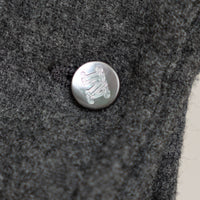 Max Mara Grey Wool Button Up Jacket Size 2