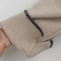 Brunello Cuccinelli Beige Cashmere Turtleneck Sweater Size S