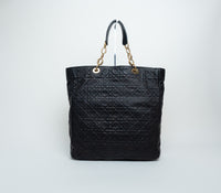 Dior Embossed Leather "Cannage" Large Tote Bag