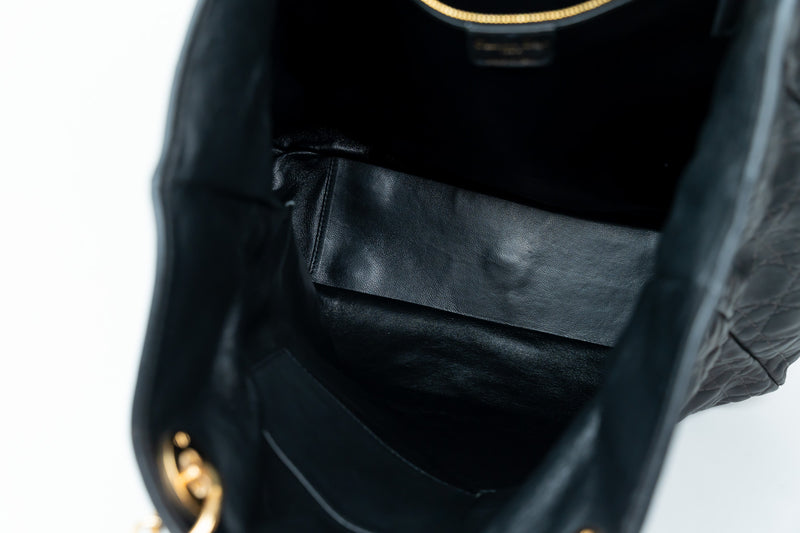 Dior Embossed Leather "Cannage" Large Tote Bag