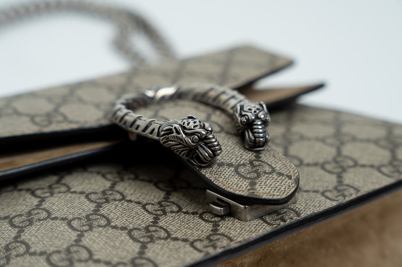 Gucci "Dionysus" Bag in Monogram Coated Canvas